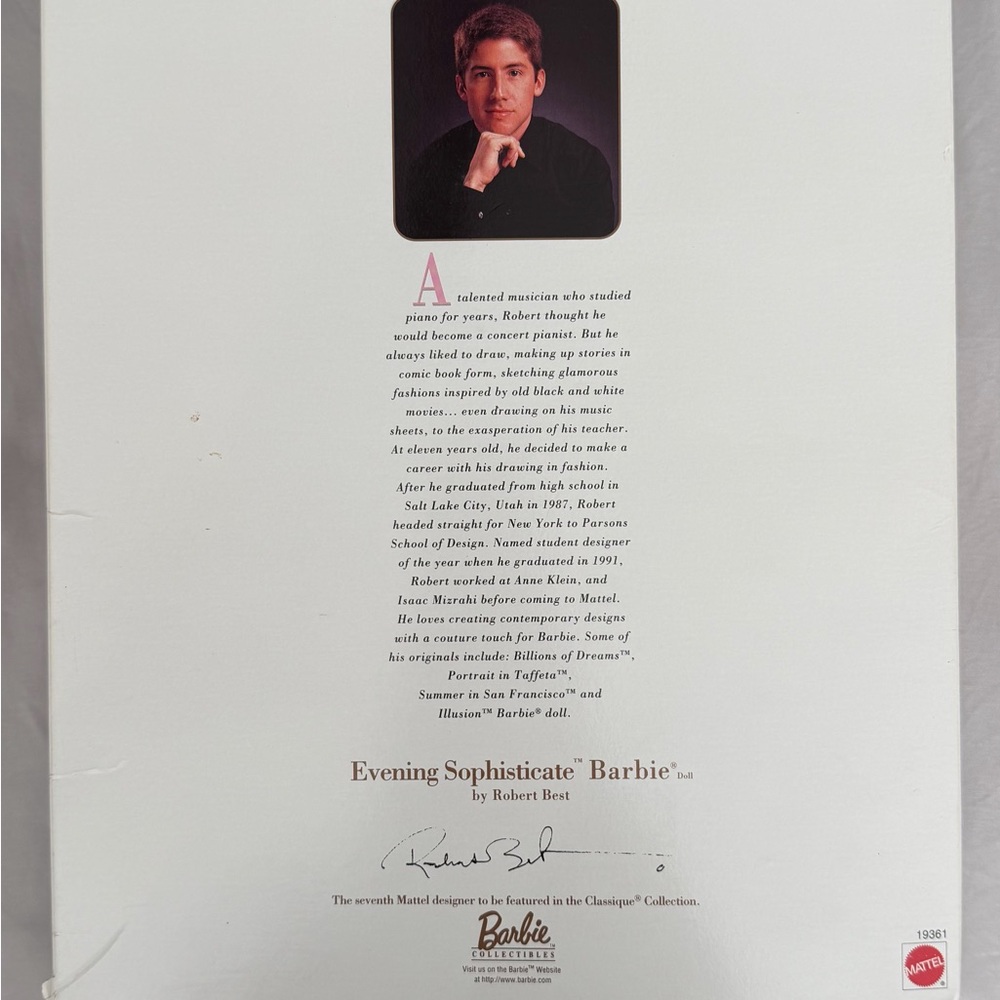 New NRFB - Classique Collection Mattel Evening Sophisticate Barbie - Picture 5 of 8